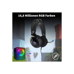 INCA Headset 7.1 Surround RGB/USB Sort