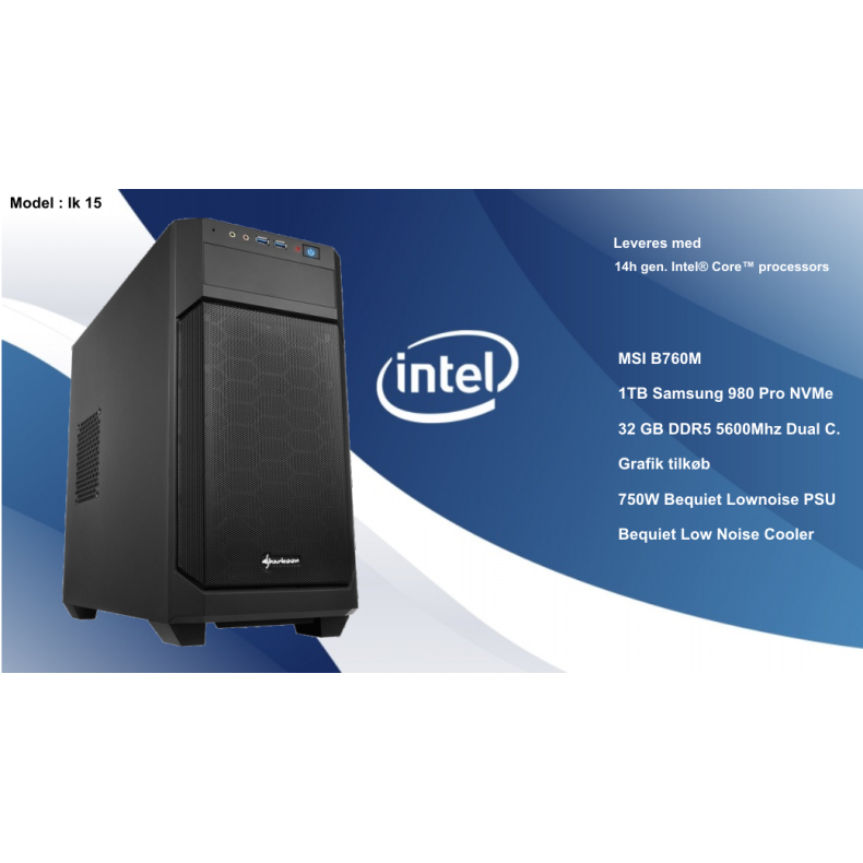 Luc Computer IK15 Intel i7 14700KF 32GB DDR5 u/GPU