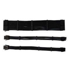 Sleeved extension KIT sort m/combs 18AWG