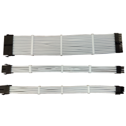 Sleeved extension KIT hvid m/combs 18AWG