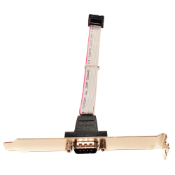 Serieport p bracket, 1xDB9 han RS232 se