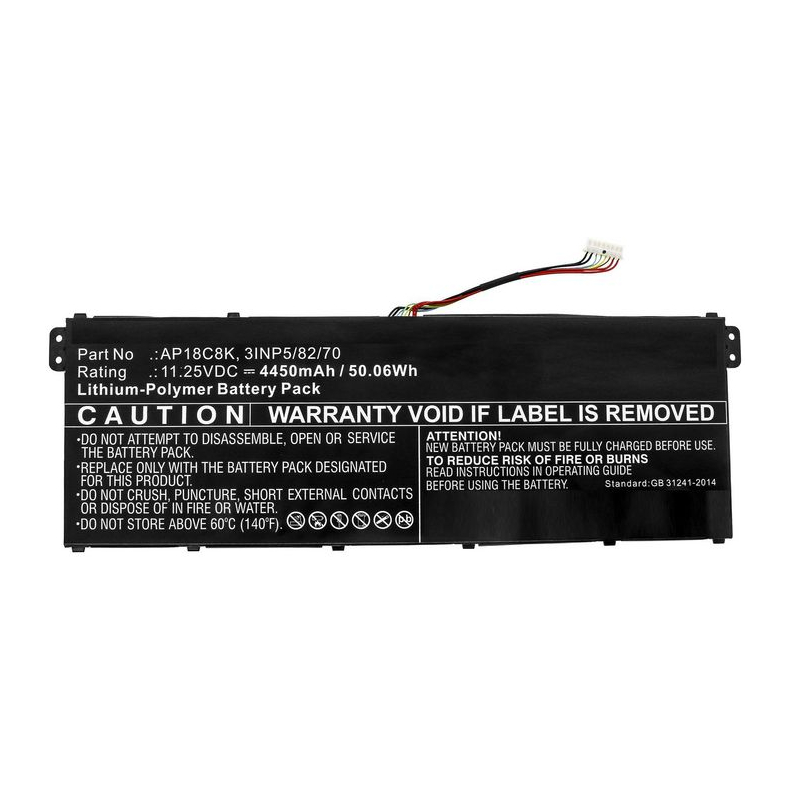 Alt. Acer 50.24Wh Li-Pol 11.55V 4350mAh