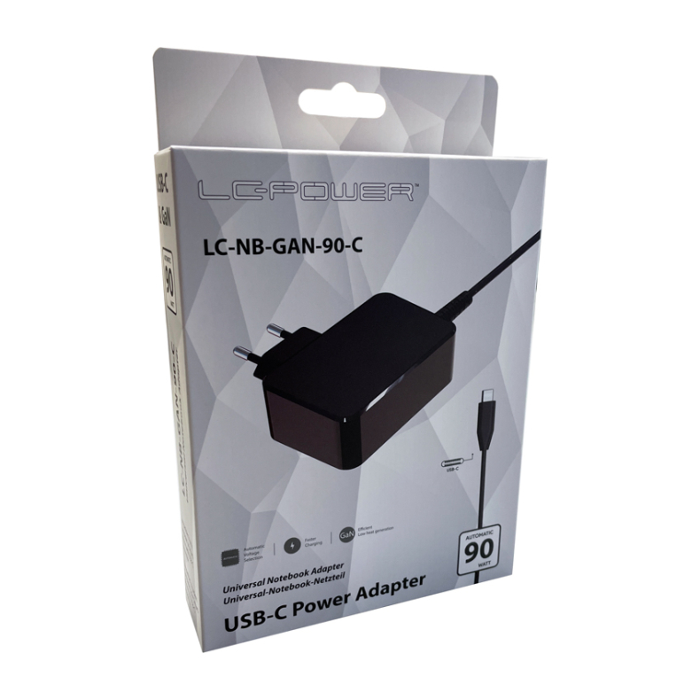 90W USB-C fra 3,0A til  4.5A