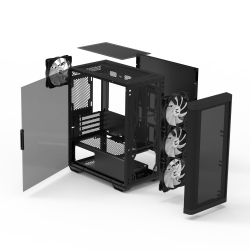 Zalman M4 Black MATX Case u/PSU
