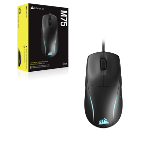 Corsair M75 Lightweight RGB Optisk Sort