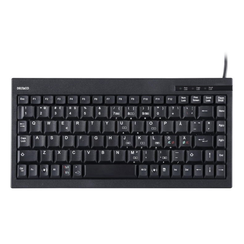 USB minitastatur Sort