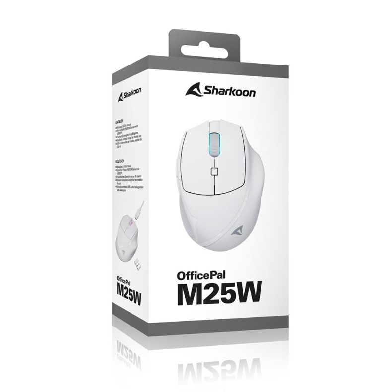 Sharkoon OfficePal M25W Hvid Trdls
