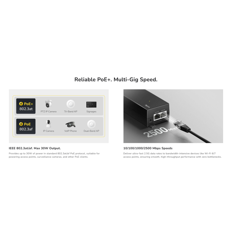 POE200H 2.5gb POE injector