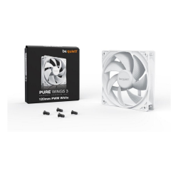 120x120x25mm. Pure Wings 3 PWM Hvid