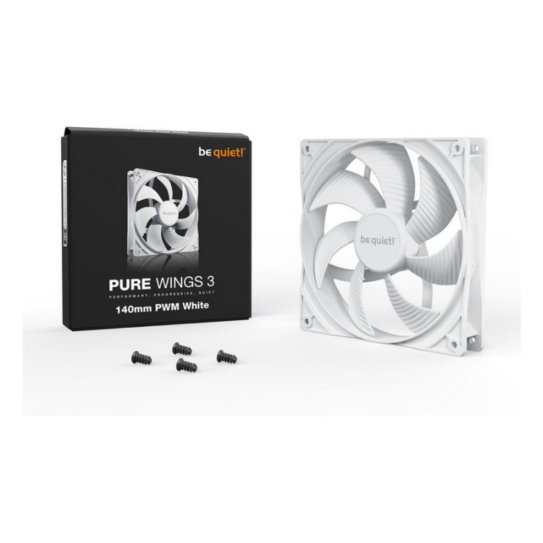 140x140x25mm Pure Wings 3 PWM Hvid