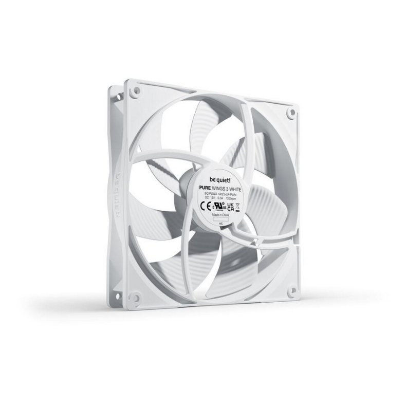 140x140x25mm Pure Wings 3 PWM Hvid