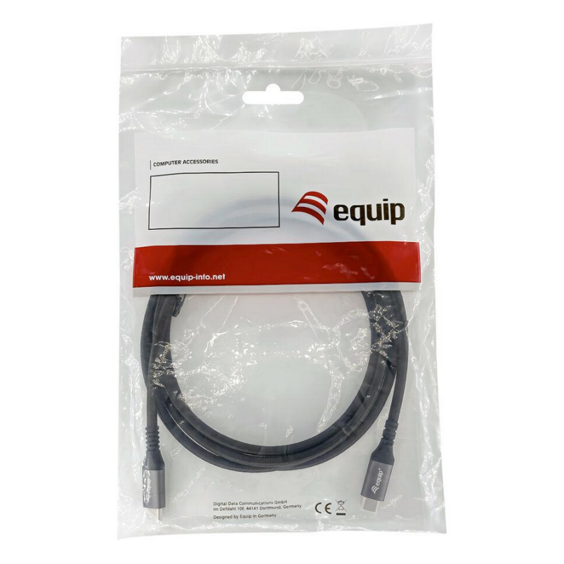 USB 4.0 Gen 2x2 C Han /Han USB 2m sort