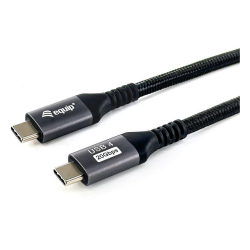 USB 4.0 Gen 2x2 C Han /Han USB 2m sort