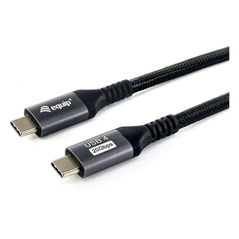 USB 4.0 Gen 2x2 C Han /Han USB 2m sort