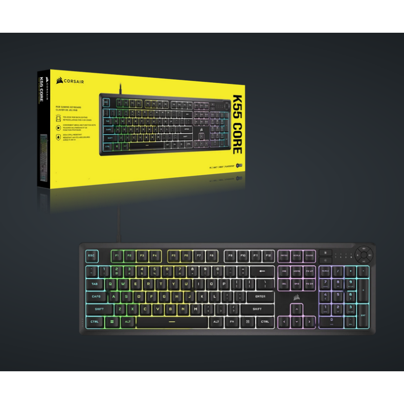 Corsair K55 Core RGB Gaming Keyboard