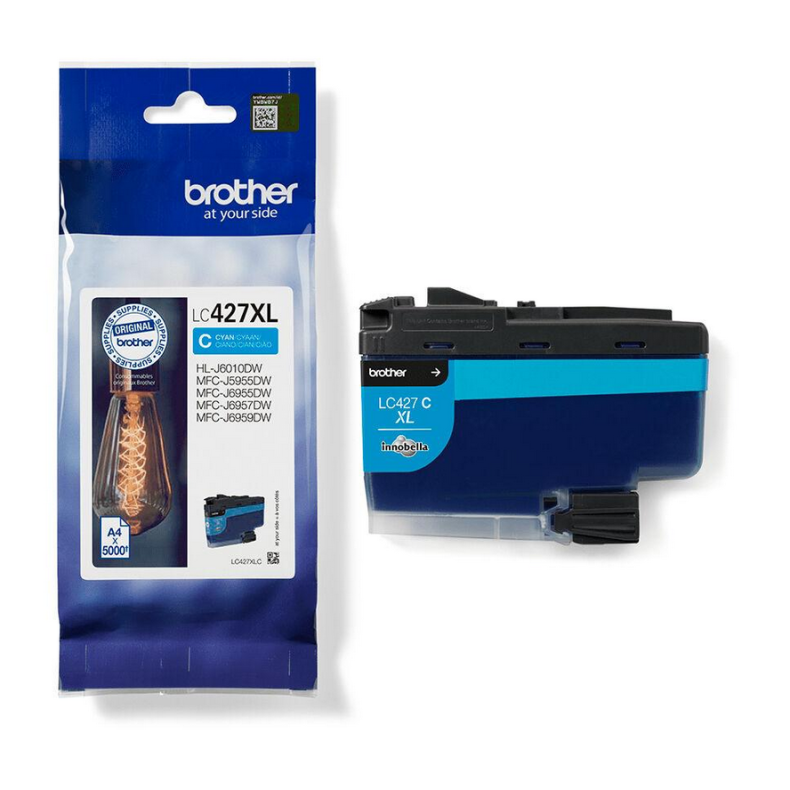 Brother LC427XLC Ink Cartridge, Cyan