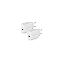 2-port 25W Charger USB C / A