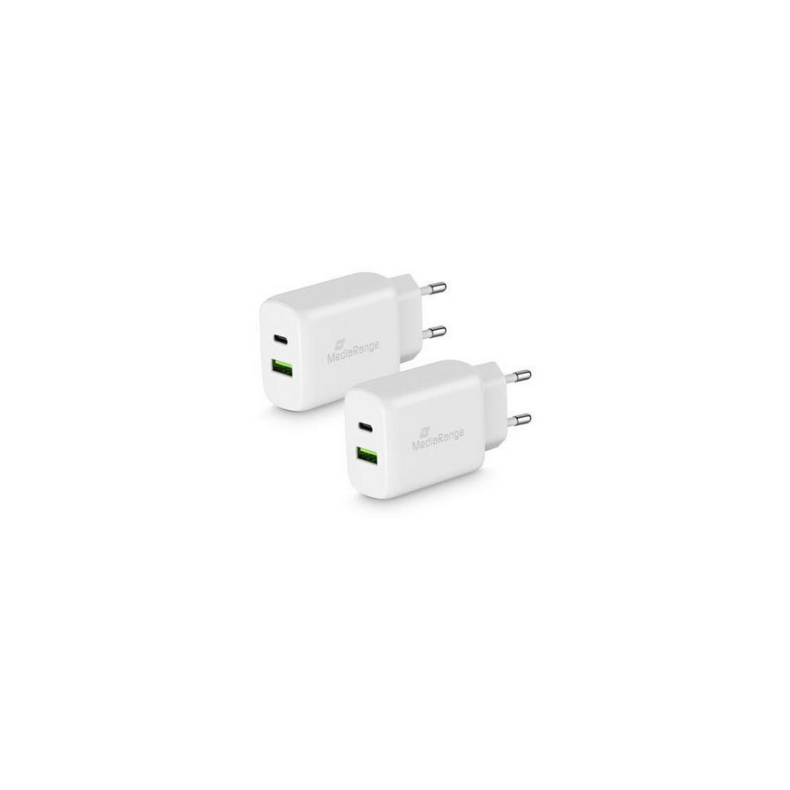 2-port 25W Charger USB C / A