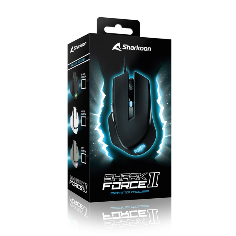 Sharkoon Force 2 Optisk Sort