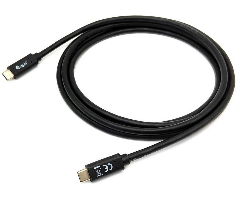 USB 3.2 C Han /Han USB 3.2 C 2m sort - USB-C - BWS Computers ApS