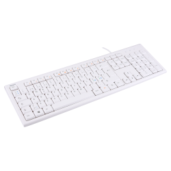 Tastatur Hvid USB Kabel