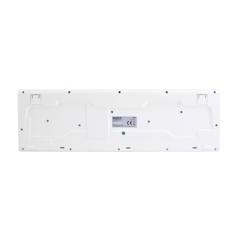 Tastatur Hvid USB Kabel