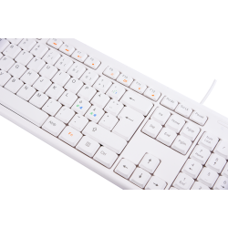 Tastatur Hvid USB Kabel