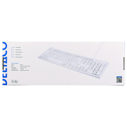 Tastatur Hvid USB Kabel