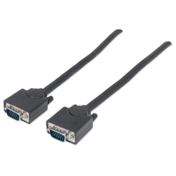 3,0 M HQ VGAKABEL HD15 HAN/HAN,  sort