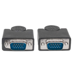 3,0 M HQ VGAKABEL HD15 HAN/HAN,  sort