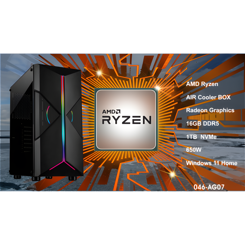 Luc Computer AG07 Ryzen 5 8500G 16GB DDR5 1TB NVMe Win 11