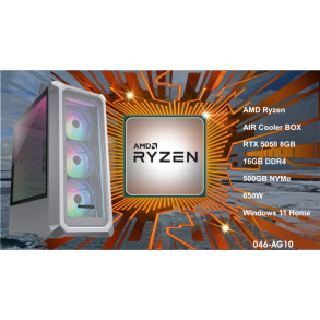 Luc Computer AG10 Ryzen5 5600x 16GB RAM 500GB NVMe RTX 5050 m/win **PC2GO**