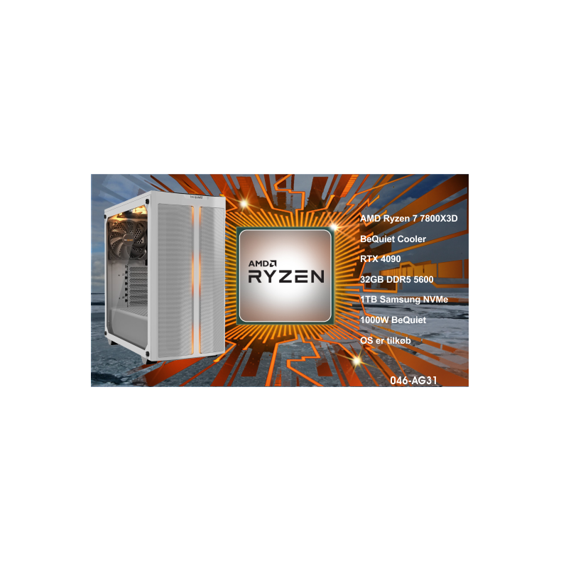 Luc Computer AG31 Ryzen 7 7800X3D 1TB NVMe SSD, 32GB, RTX4090