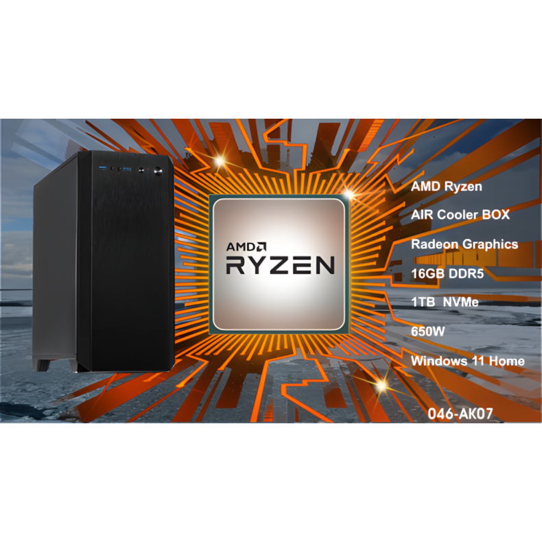 Luc Computer AK07 Ryzen 5 8500G 16GB DDR5 1TB NVMe Win 11 ** PC2GO **