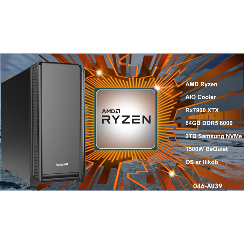 Luc Computer AU38 Ryzen9 7950X3D 64GB RAM, 2TB NVMe 7900XTX