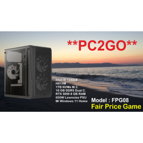  LUC Computer FPG15 i5-12400F 16GB 1TB NVMe RTX 5050 m/Win **PC2GO**