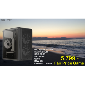 LUC Computer FPG10 Ryzen 5 8400F 16GB 1TB NVMe RTX5050 m/Win **PC2GO**