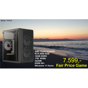 LUC Computer FPG10 Ryzen 5 8400F 16GB 1TB NVMe RTX5050 m/Win **PC2GO**