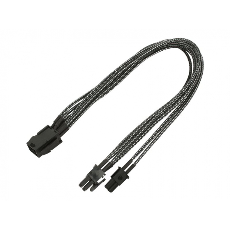 6-pin  - 6+2 PCI-E extension 30cm carbon