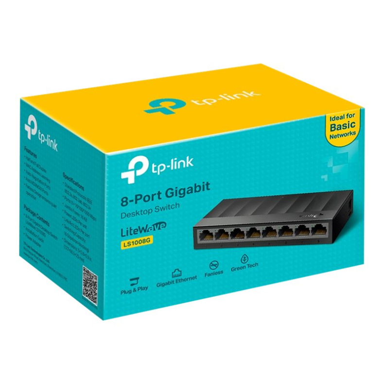 8 port Gigabit Switch LiteWave LS1008G