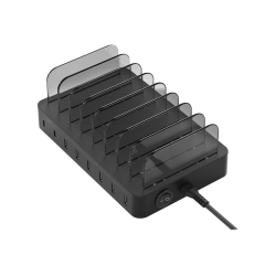8 Ports ladestand, 75W,2xUSB-C/6xUSB-A