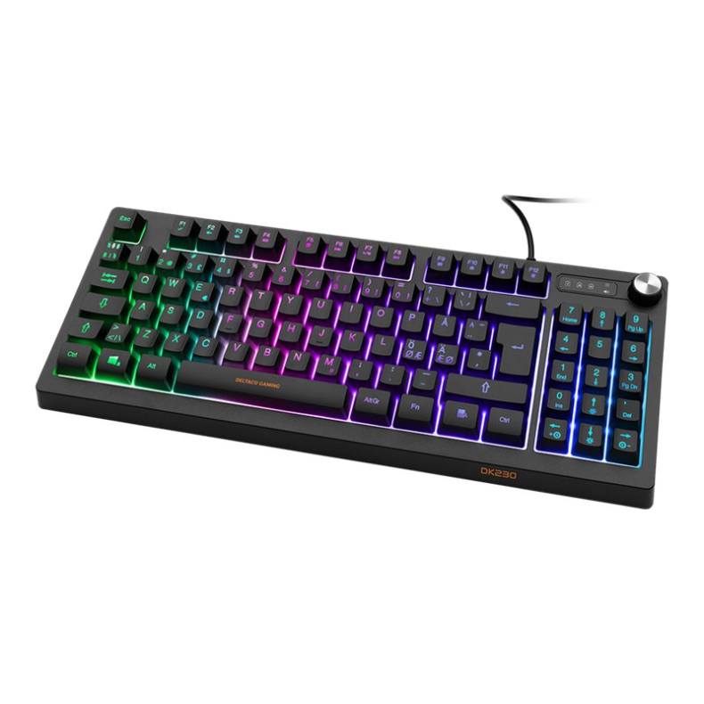 Deltaco DK230 TKL Membrane RGB Keyboard