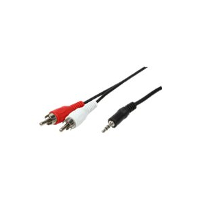 3,5mm jack han til 2xRCA han, 1,5m