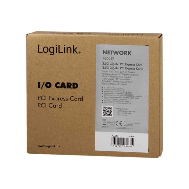 PCIe 2.5G Gigabit Netkort 10/100/2500