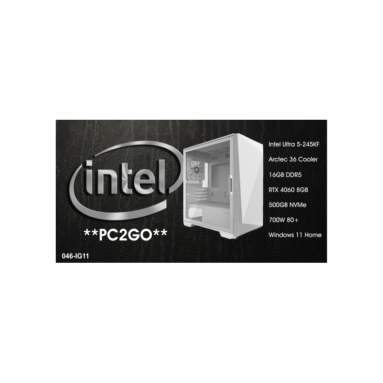 Luc Computer IG11 Intel Ultra 5  245KF 16GB DDR5 RTX 4060 Win11 PC2GO