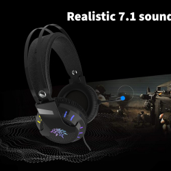 INCA Headset 7.1 Surround RGB/Vibr./USB Sort