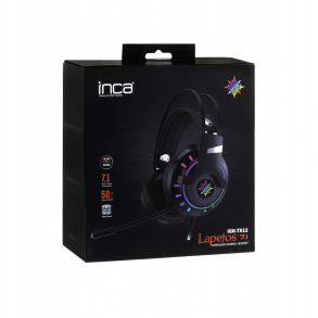 INCA Headset 7.1 Surround RGB/Vibr./USB Sort