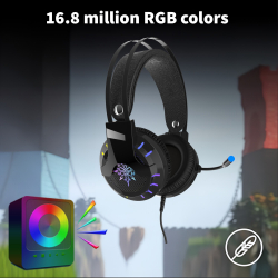 INCA Headset 7.1 Surround RGB/Vibr./USB Sort