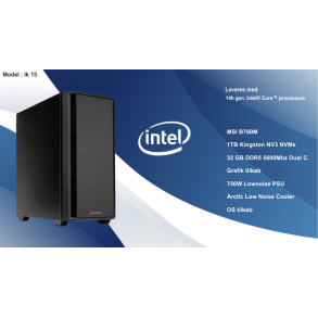Luc Computer IK15 Intel i7 14700KF 32GB DDR5 u/GPU