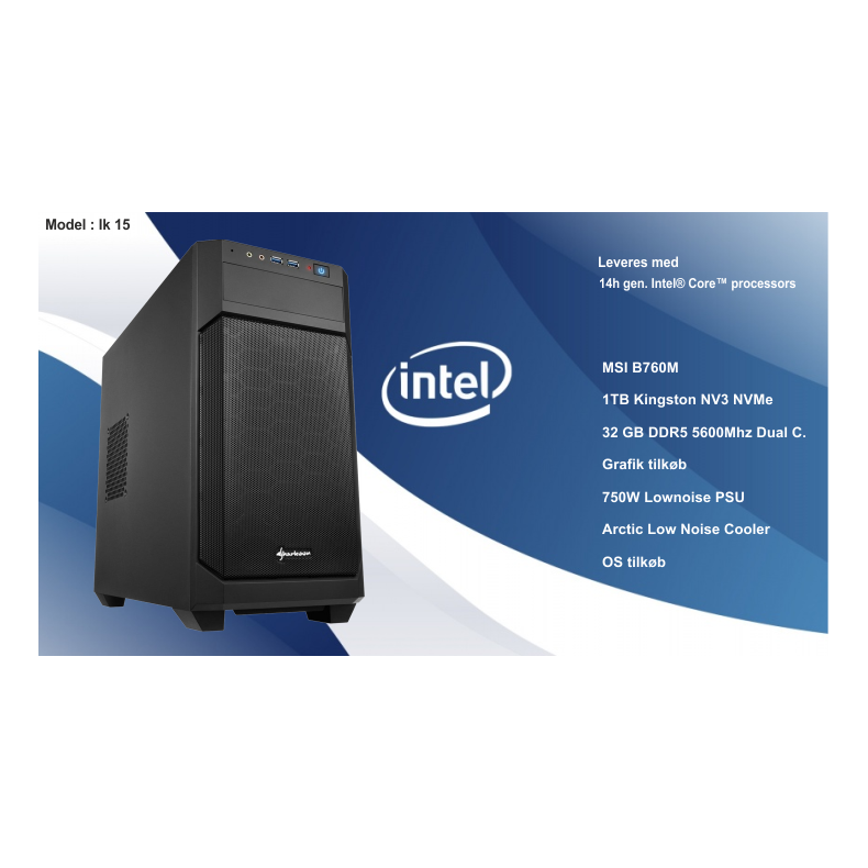 Luc Computer IK15 Intel i7 14700KF 32GB DDR5 u/GPU